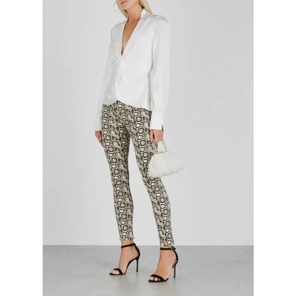 Good American Hight Waist Snake Print Jeans - Picture 9 of 9